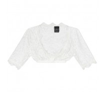 Dirndl blouse: elastisch wit kant